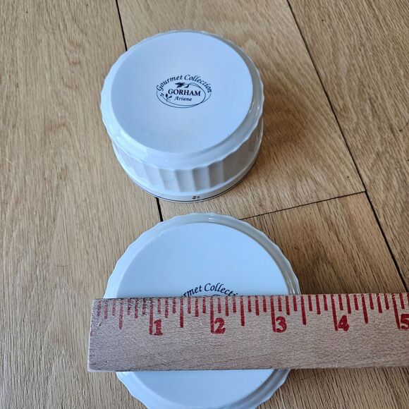 Gorham Gourmet Collection-  Ariana Oven to‎ Table Ramekin x2 171381 cottagecore - Picture 7 of 8